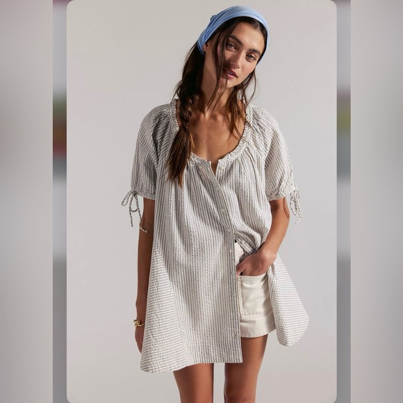 Free People Dresses & Skirts - Free People Farley Striped tunic Dress